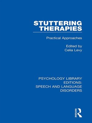 cover image of Stuttering Therapies